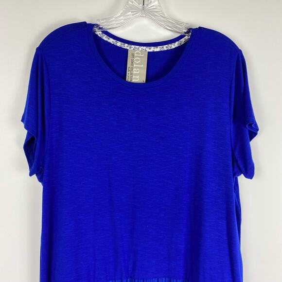 Dolan Anthropologie Cobalt Blue Tshirt Dress Hi Lo Womens Size Large - Picture 4 of 11